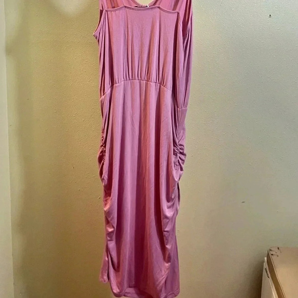 Grace Karin Sundress T-Shirt Dress Ruched Halter Viscose Spandex Bodycon XL New - Picture 2 of 5